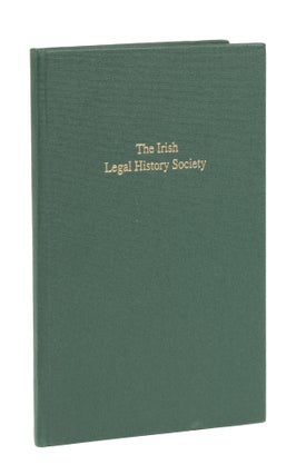 Item #73823 The Irish Legal History Society, Inaugural Addresses. W. N Osborough