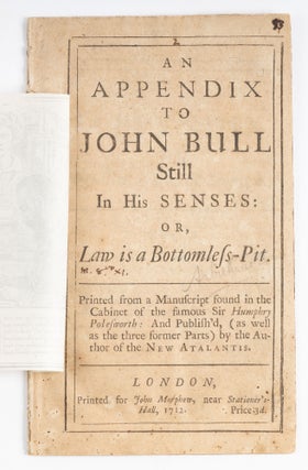 Law is a Bottomless Pit, Or, The History of John Bull, London, 1712.