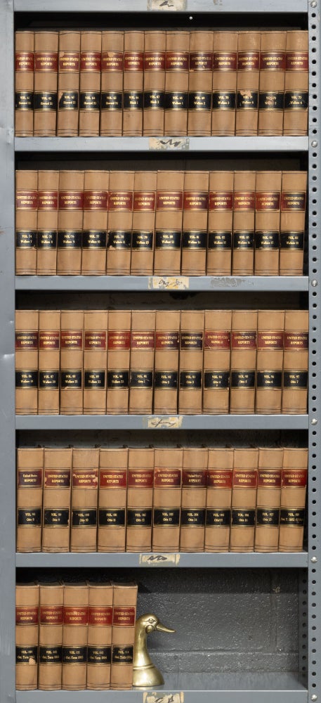 Item #73838 United States Reports. Volumes 61 to 114 (1857-1884), 54 books. United States Supreme Court.