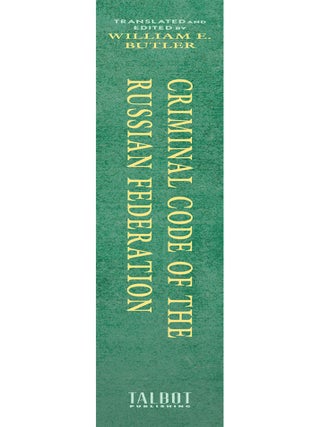 Criminal Code of the Russian Federation. September 2022.