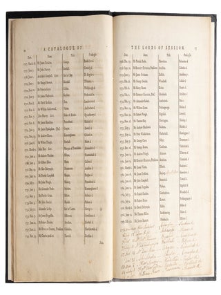 A Catalogue of the Lords of Session, From the Institution of the...