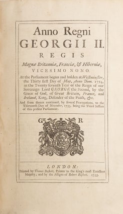 Anno Regni Georgii II Regis, Vicesimo Nono, 1755.
