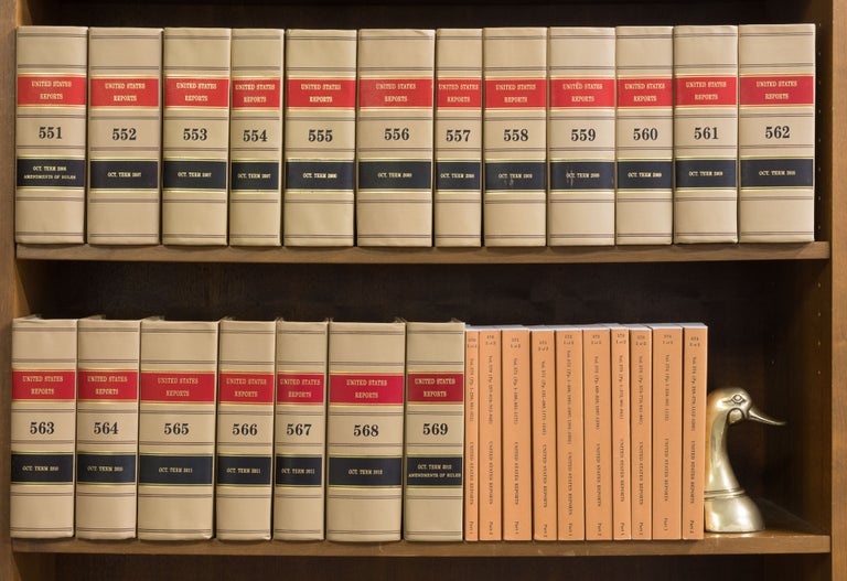 Item #73899 United States Reports. Volumes 551 to 569 (2006-2013), 19 books. United States Supreme Court.