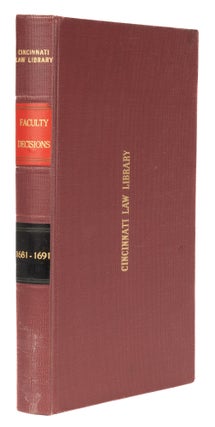 Item #73933 Decisions of the Court of Session, From 1681 to 1691. Sir Roger Hog, Lord Harcarse