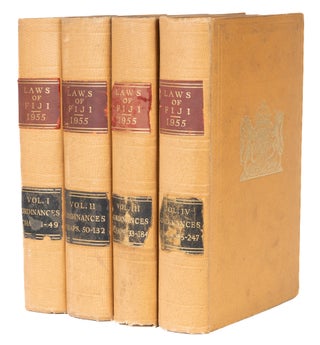 Item #73945 The Laws of Fiji Containing the Ordinances of Fiji, 4 (of 7) vols. Fiji, William...
