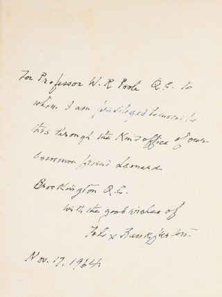 Felix Frankfurter Reminisces, First Edition, Inscribed by Frankfurter.