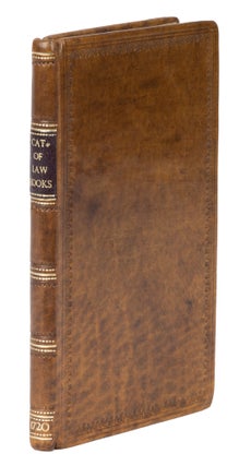 Item #74146 A Catalogue of the Common and Statute Law-Books of this Realm. John Walthoe, Bookseller