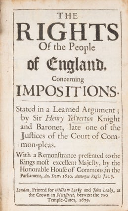 The Rights of the People Concerning Impositions...