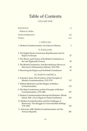 Modern Constitutionalism: Origin and Manifestations. 2 vols.