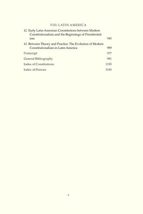 Modern Constitutionalism: Origin and Manifestations. 2 vols.