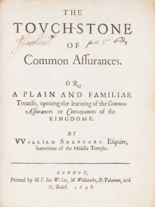 The Touch-Stone of Common Assurances, Or, A Plain and Familiar...