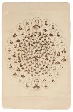 Item #74341 Carte De Visite of Lincoln, Vice President Hannibal Hamlin, House. Slavery, Abraham...
