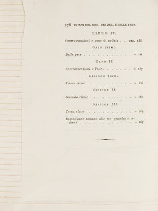 Codice dei Delitti e Delle Pene pel Regno D'Italia.