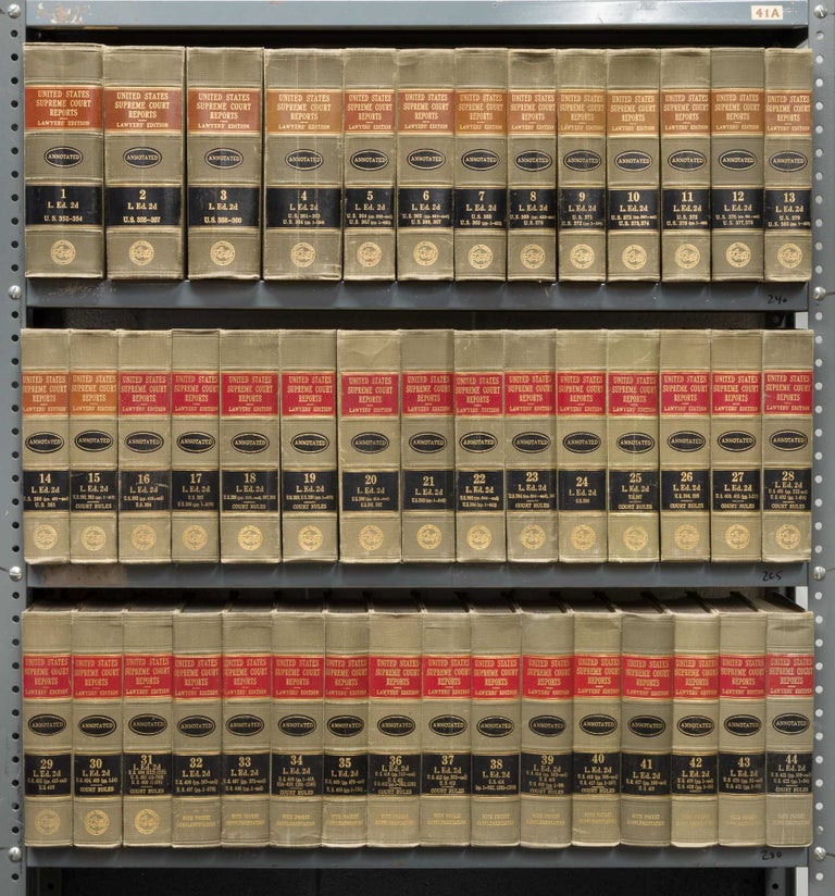Item #74352 United States Supreme Court Reports L Ed 2d. Vols. 1 to 44 (1956-1974). Lawyers Cooperative Publishing Company.