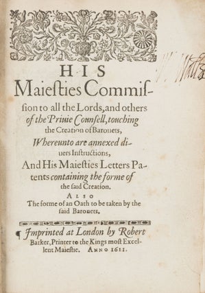 His Majesties Commission to All the Lords [with] Three Patents...