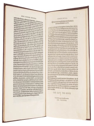 Anno Vicesimo Secundo Henrici Octavi: Statuta Bonum Publicum...