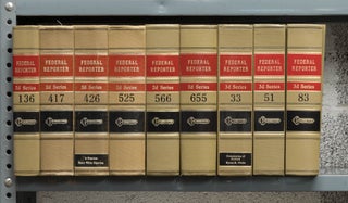Item #74437 Federal Reporter 2d & 3d. 9 Misc. Vols. (1943-1996) 2 feet shelf space. Thomson Reuters