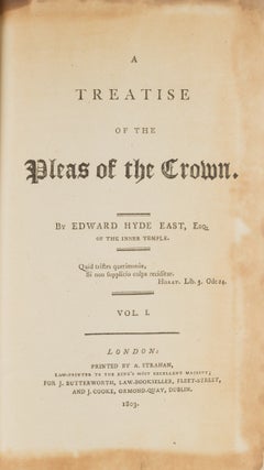 A Treatise of the Pleas of the Crown, First Edition, 2 Volumes.