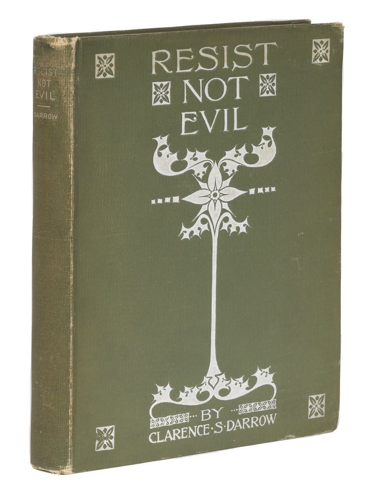 Item #74481 Resist Not Evil, Second Edition, Owned by E.E. Darrow. Clarence Darrow.