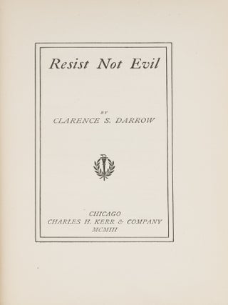 Resist Not Evil, Second Edition, Owned by E.E. Darrow.
