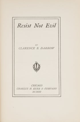 Resist Not Evil, Second Edition, Owned by E.E. Darrow.