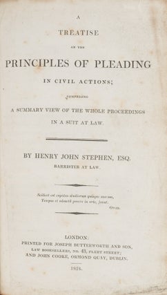 A Treatise on the Principles of Pleading in Civil Actions...