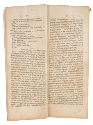 The Trial of John Williams...Murder on the High Seas, 1818.
