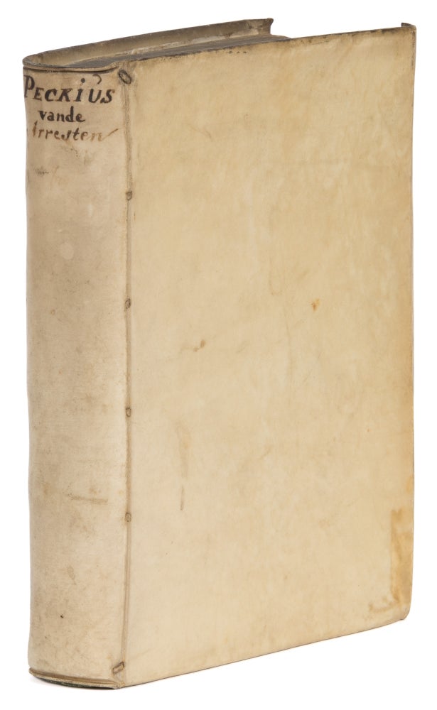Item #74607 Verhandelinghe van Handt-Opleggen ende Besetten. Pieter Peck, Simon van Leeuwen.