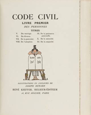 Code Civil, Livre Premier, Des Personnes, Titres V Du Mariage, VI....