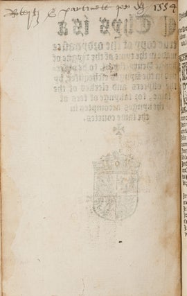 Thys is a True Copy of the Ordynaunce Made in the Tyme of the Reygne..
