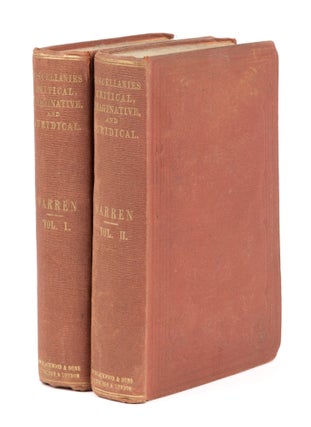 Item #74924 Miscellanies: Critical, Imaginative, and Juridical. 2 Vols. Samuel Warren