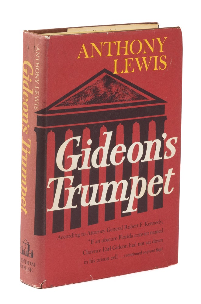 Item #74964 Gideon's Trumpet, Caspar Weinberger's Copy. Anthony Lewis.