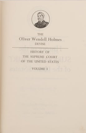 History of the Supreme Court of the United States Volume I Anteceden