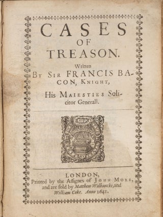 Three Learned Readings [With] A Little Treatise [And] Cases of Treason