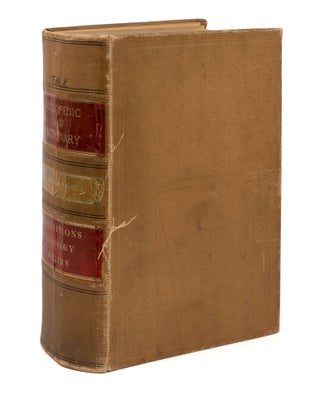 Item #75106 The Cyclopedic Law Dictionary Comprising the Terms and Phrases. Walter A. Shumaker,...