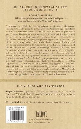 Legal Machines, Of Subsumption Automata, Artificial Intelligence...