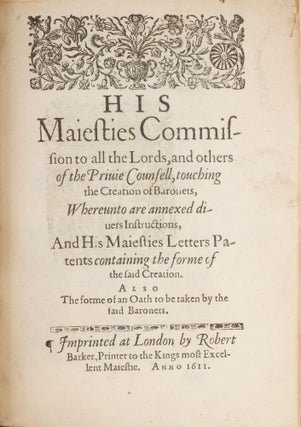 His Majesties Commission to All the Lords, And Others of the Privie...