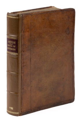 Item #75204 Placita Latine Rediviva: A Book of Entries; Containing Perfect and. Robert Aston