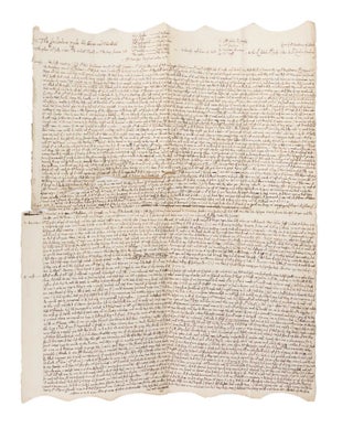 Item #75211 Copy of Testimony Given at the Trial of Thomas Walcot, July 12, 1683. Manuscript,...