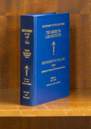 Item #75295 Restatement of the Law 3d Torts Liability Physical & Emotional Harm. American Law...