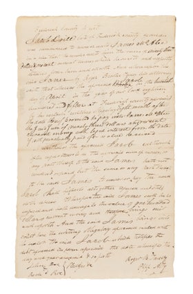 Item #75313 Court Document in Taney's Hand, Signed by Taney, February 1, 1817. Manuscript,...