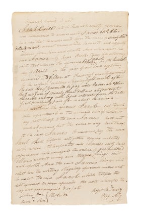 Item #75313 Court Document in Taney's Hand, Signed by Taney, February 1, 1817. Manuscript, Roger...