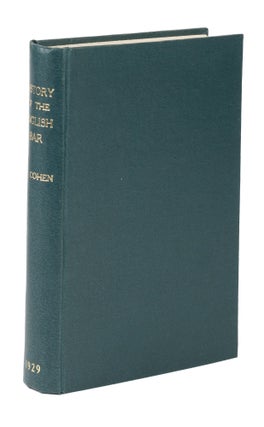 Item #75358 A History of the English Bar and Attornatus to 1450, Reprint, 1967. Herman Cohen