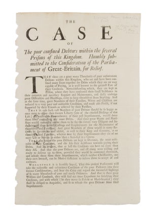 Eight Broadsides Dealing with Bankruptcy Reform, 1718-1719.