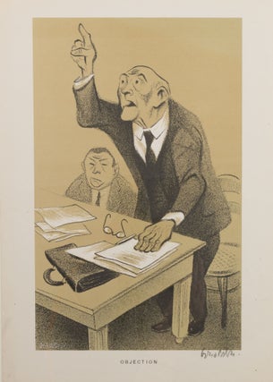 Item #75508 Objection, 14" x 10" Signed Lithographic Print, c.1950s-60s. William Gropper