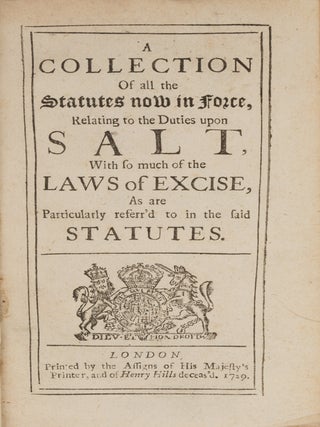 A Collection of All the Statutes Now in Force, Relating to the...