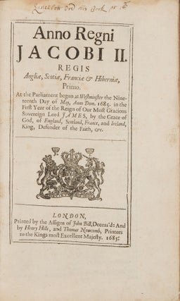 Anno Regni Jacobi II Primo, 1685.