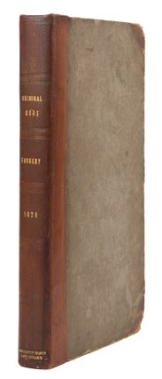 Item #75569 The Criminal Code, Forgery, London 1826. Anthony Hammond