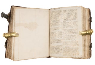Commonplace Book on Land and Estate Law, Law French, 17th century.