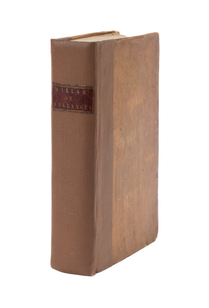 Item #75644 Elements of the Law Relating to Insurances, Edinburgh, 1787. John Millar, Joseph P. Bradley, U S. Supreme Ct.